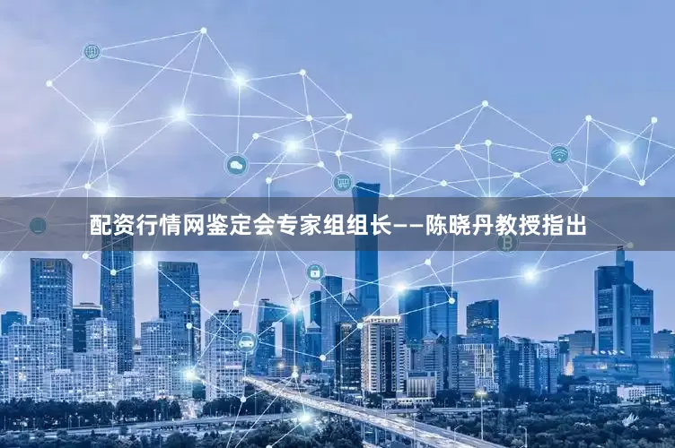 配资行情网鉴定会专家组组长——陈晓丹教授指出